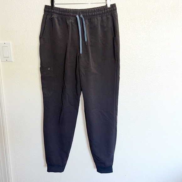 Jaanu Inc Women's Charcoal Gray Jogger Scrub Pants - Picture 1 of 13